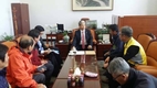 FTA 비준 반대 축단협 대표들, 국회 방문
