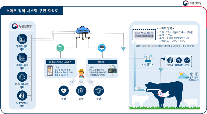 소 생체 정보 수집 장치 구현 체계도