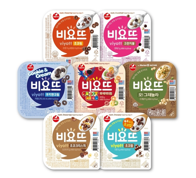 토핑 요구르트의 원조 서울우유 ‘비요뜨’가 올해 9월기준 누적판매량 6억개를 돌파해 독보적 1위를 입증했다.