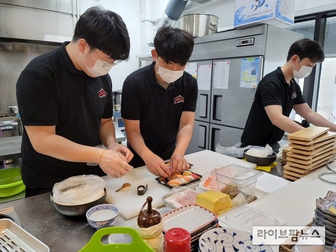 청년키움식당 운영현장.