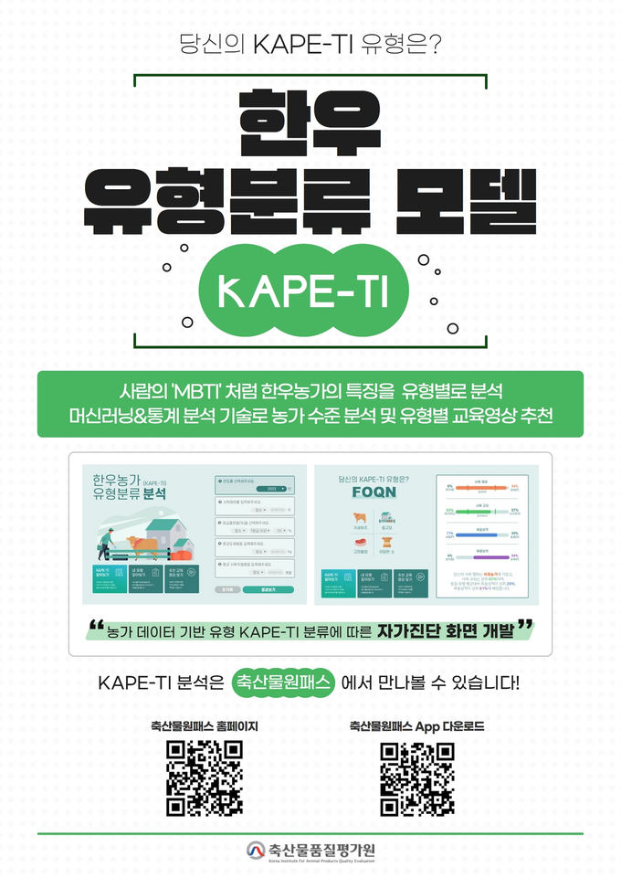 한우농가 유형분류 모델(KAPE-TI)