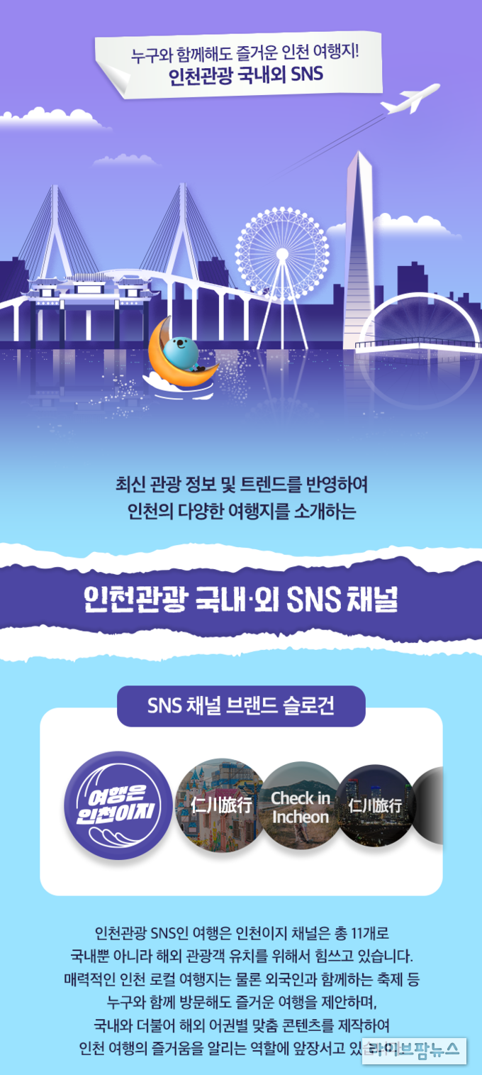 인천관광 SNS 소개 이미지.(사진=인천관광공사)