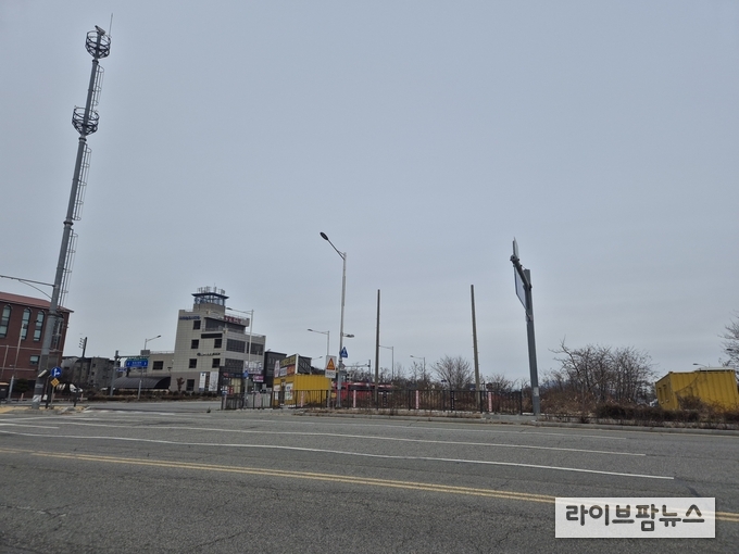 인천시 중구 영종역 주변 모습.