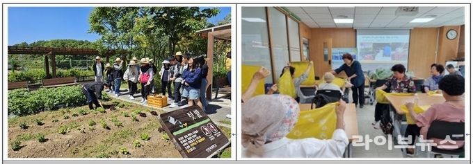 지난해 찾아가는 도시농업 교육 모습.(사진=인천시농업기술센터)