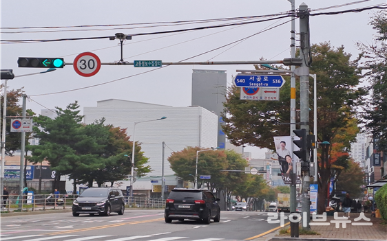 스마트교차로 설치 모습.(사진=인천시)