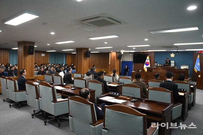인천시 미추홀구 의회 제286회 본회의 모습.(사진=인천미추홀구의회)