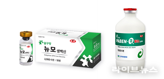 고려비엔피는 국내 양계농가에 만연되어 있는 ‘조류메타뉴모바이러스 감염증’을 효과적으로 예방할수 있는 ‘달구방 뉴모생백신’의 허가 승인을 받고 본격 공급에 나선다.