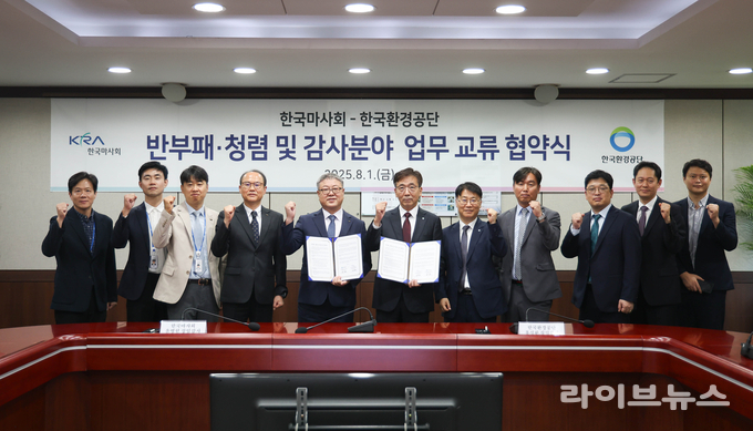 한국마사회-한국환경공단 업무교류협약식 단체사진