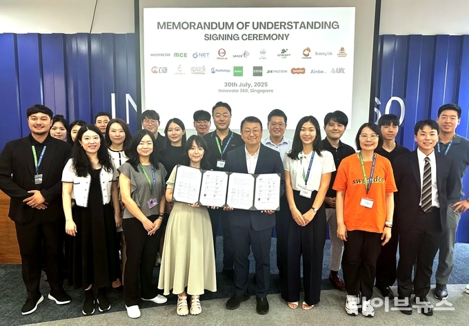 한국농업기술진흥원은 지난 7월 30일, "2025년 글로벌 액셀러레이팅 지원사업"의 참여기업 20개 사가 해외 시장 공동 진출과 성장을 위해 주도적 협력 의지로 업무협약(MOU)을 체결했다.