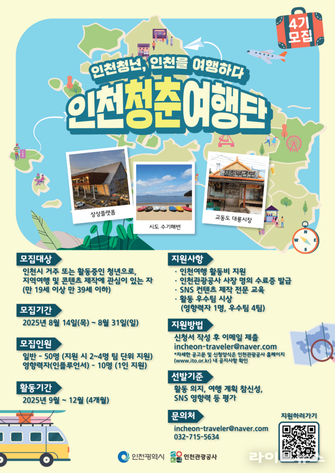 인천청춘여행단 4기 관련 이미지.(사진=인천관광공사)