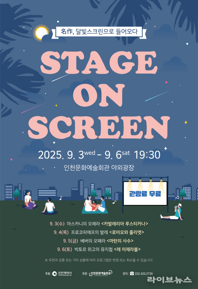 2025 스테이지 온 스크린 포스터.(사진=인천문화예술회관)