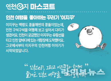인천e지 마스코드, 이지꾸.(사진=인천관광공사)