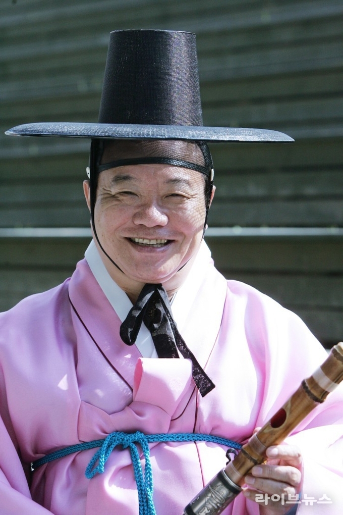 국가무형문화재 제45호 대금산조 예능보유자 이생강.(사진=죽향대금산조원형보존회)