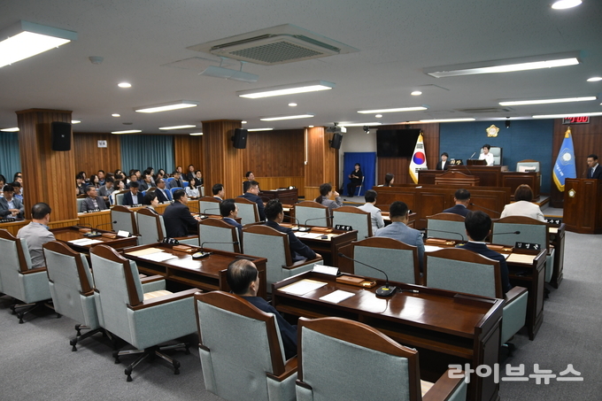 미추홀구의회 제291회 1차 본회의 모습.(사지=인천미추홀구의회)