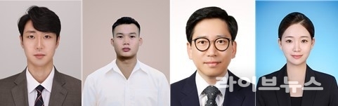 (왼쪽부터) 인천대 기계공학과 박형범 교수, 인천대 기계공학과 석박통합과정 Hoang Quang Ninh, KIST RAMP융합연구단 이성호 박사, 이소라 박사 후 연구원.(사진=인천대학교)